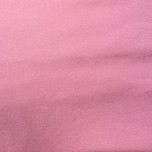 Baumwolljersey uni - dunkel rosa