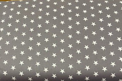Baumwolle Swafing Sterne in grau